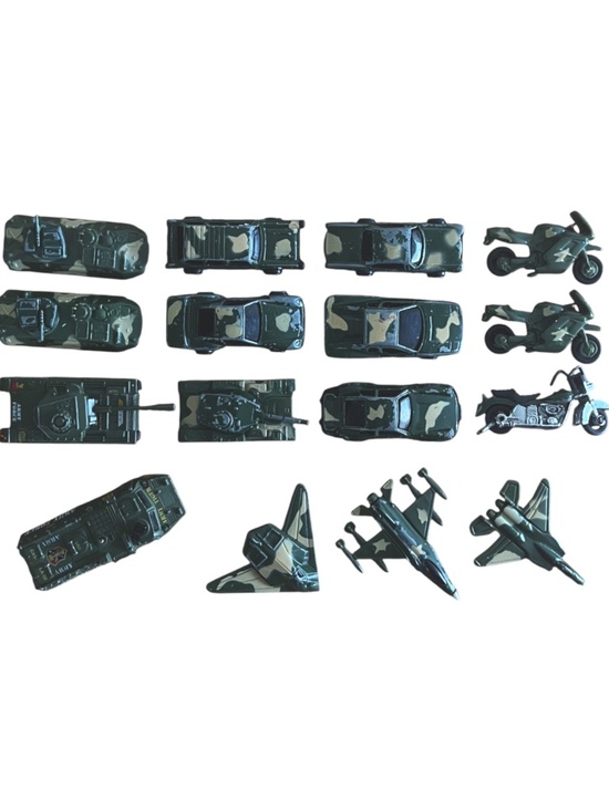 Other - Rare Vintage Diecast Army Military Vehicles- Lot of 16- Cars, Motorcycles, Tanks